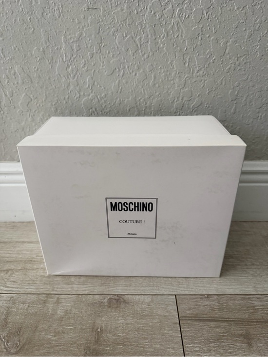 Adult Moschino Black SnapBack Cap with Gold Metallic Logo